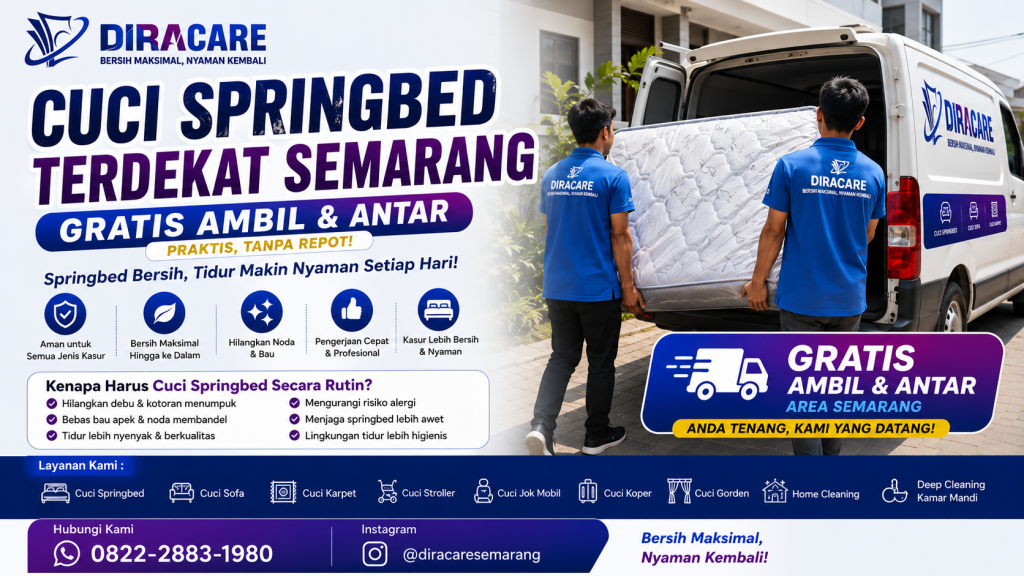 Layanan cuci springbed terdekat Semarang