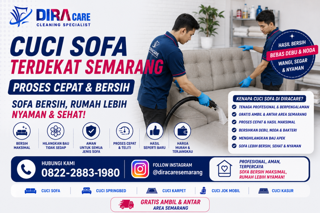 cuci sofa terdekat semarang diracare