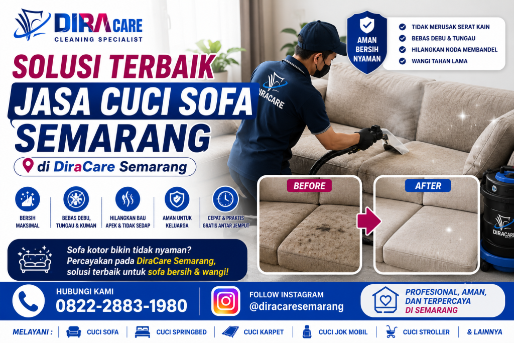 Jasa Cuci Sofa Semarang Profesional di DiraCare Semarang