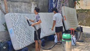 Proses cuci springbed murah Semarang