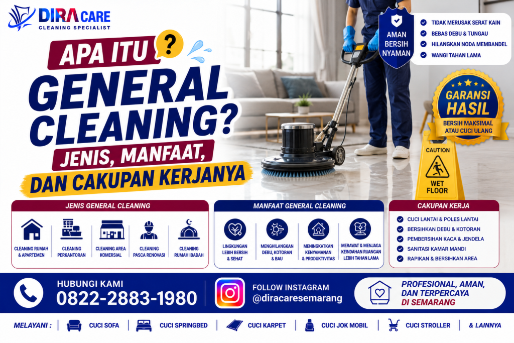 Layanan General Cleaning Profesional untuk Rumah dan Kantor