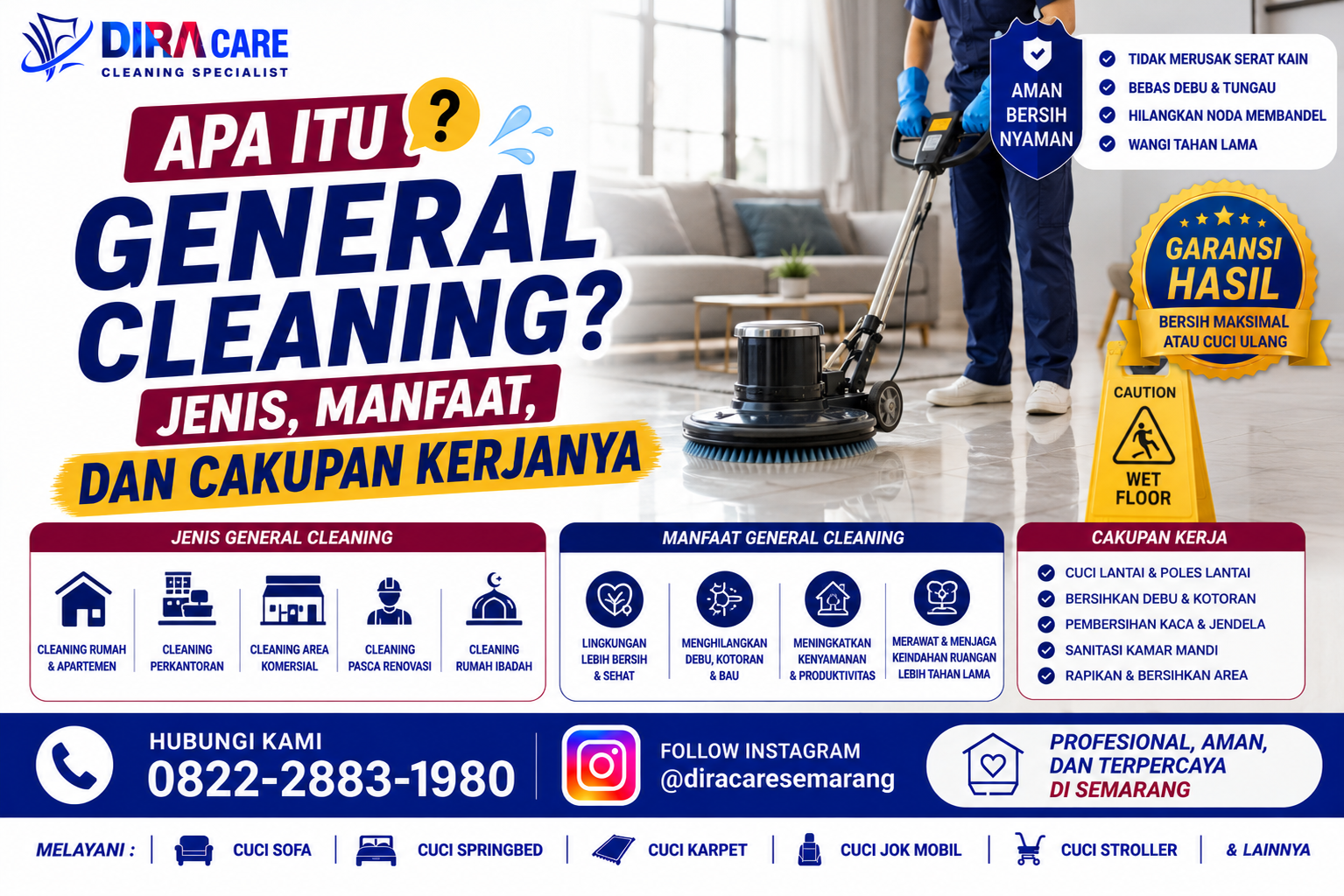 Layanan General Cleaning Profesional untuk Rumah dan Kantor